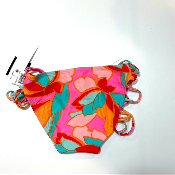Hula Honey red multi bikini swim bottom XSm - Picture 6 of 6